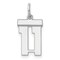 Sterling Silver Small Polished Number 11 Charm Pendant Jewerly 20mm x 8mm